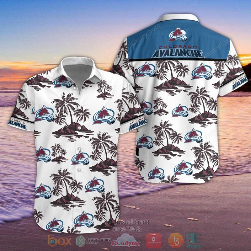 Colorado Avalanche Hawaiian Shirt Shorts