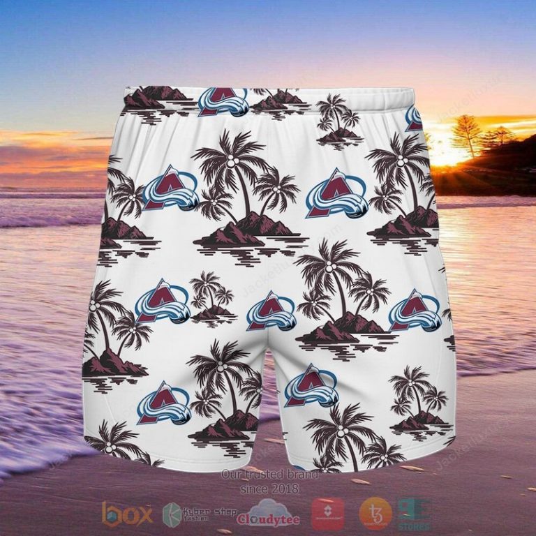 Colorado Avalanche Hawaiian Shirt Shorts 1