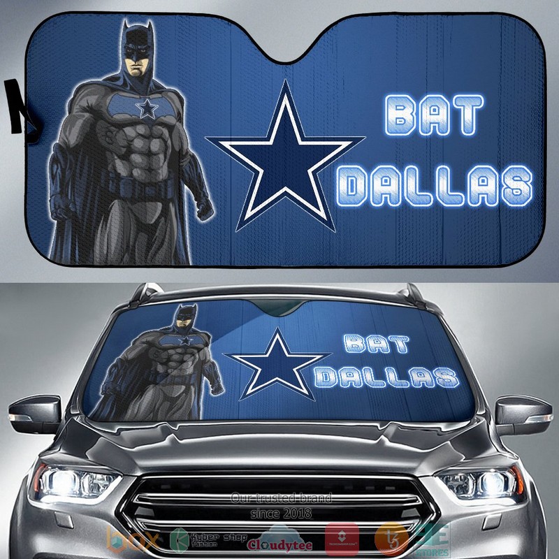 Football Team Batman Bat Dallas Cowboys Car Sunshade