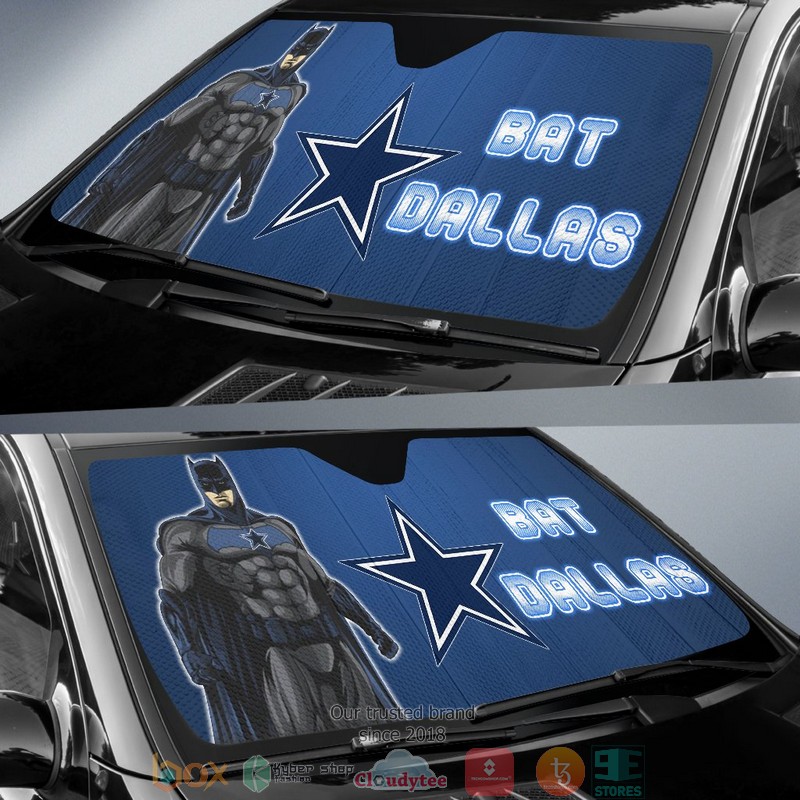 Football Team Batman Bat Dallas Cowboys Car Sunshade 1