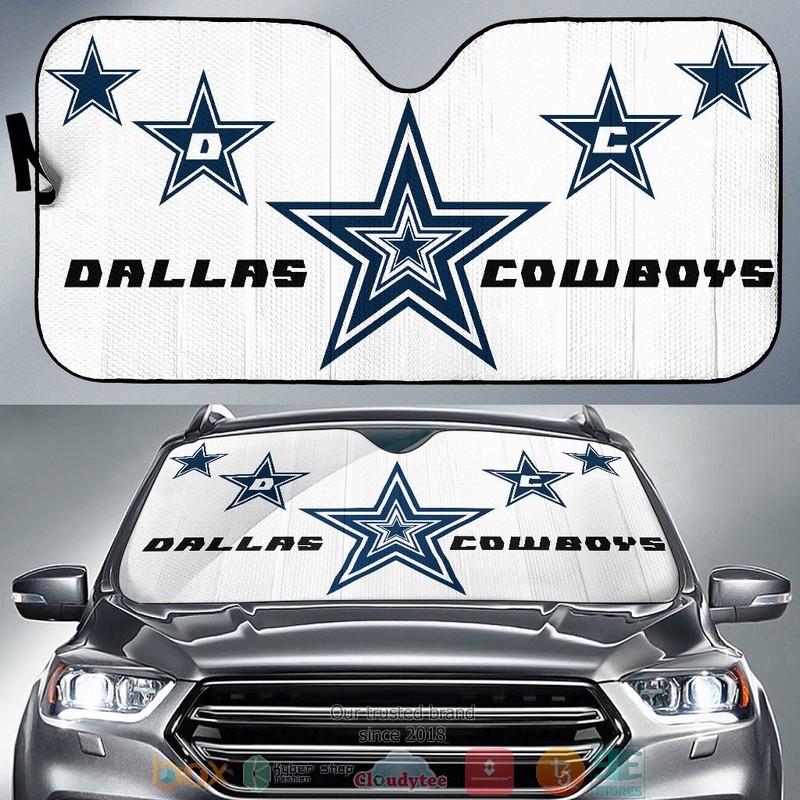 Football Team Dallas Cowboys Blue Stars Car Sunshade