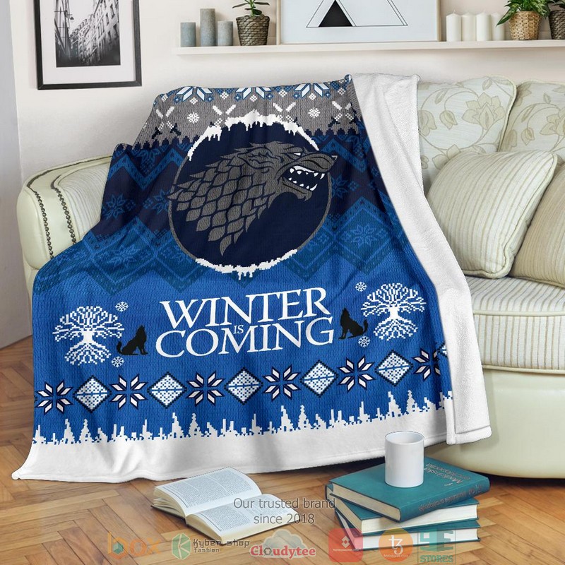 Game Of Thrones Winter Is Coming Ugly Christmas Blanket 1