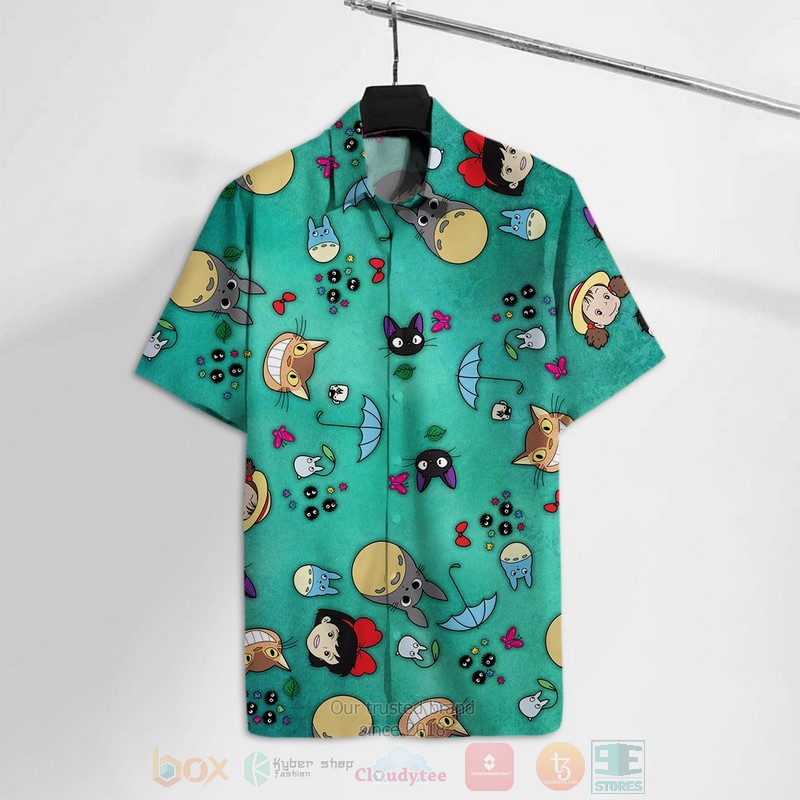 Ghibli Characters pattern Hawaiian Shirt
