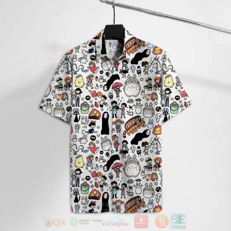 Ghibli Totoro Spirited Away Characters Chibi Hawaiian Shirt