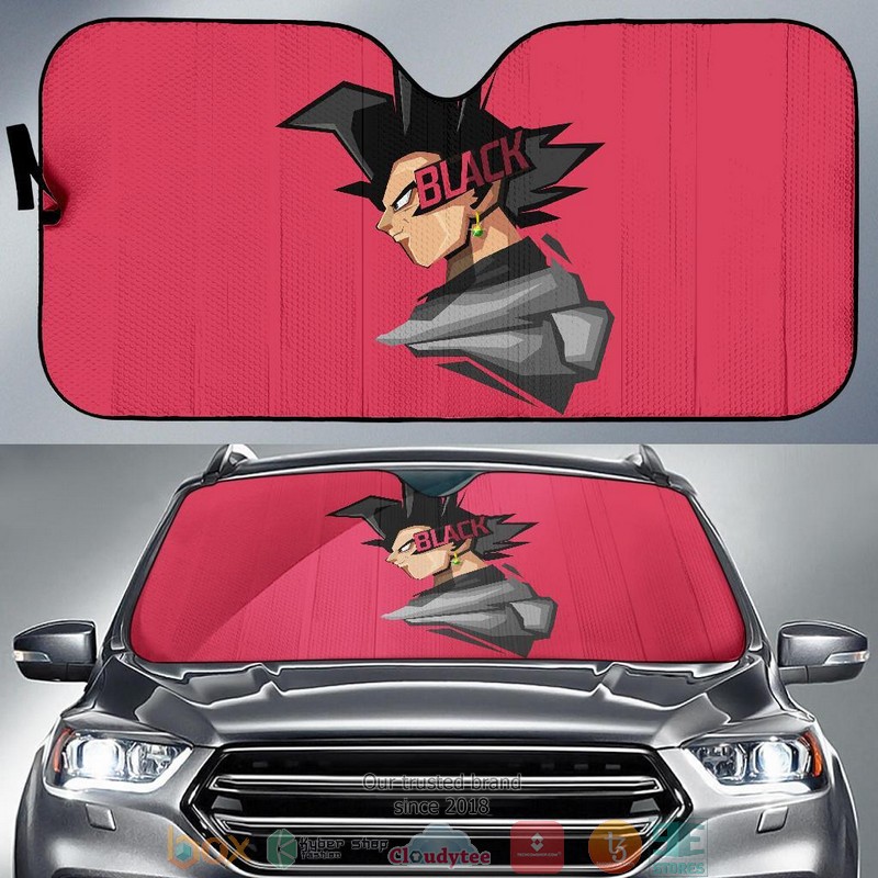 Goku Black Minimal Art Anime Car Sunshade