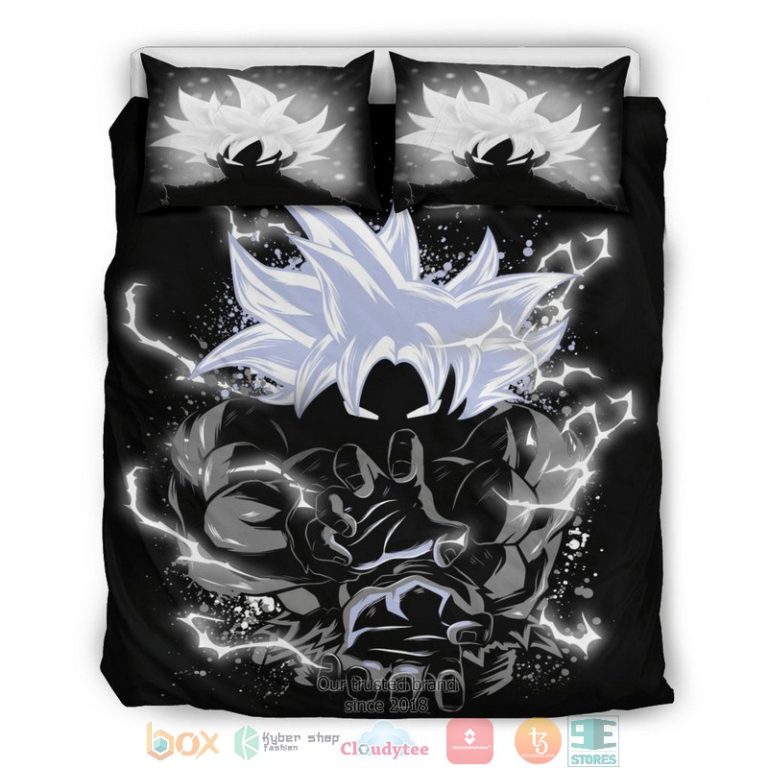 Goku Mastered Ultra Instinct Kamehameha Bedding Set 1 2