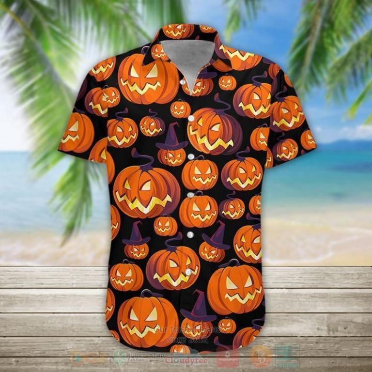 Halloween Pumpkin Hawaiian Shirt