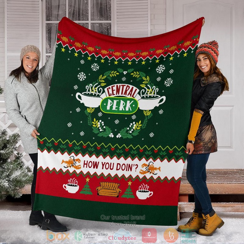 How You Doin Ugly Christmas Blanket