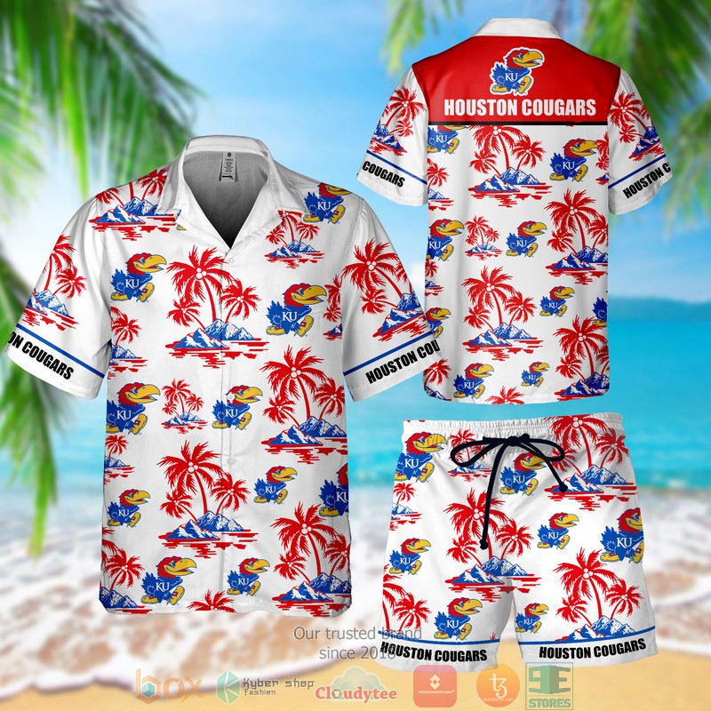 Kansas Jayhawks Hawaiian Shirt Short