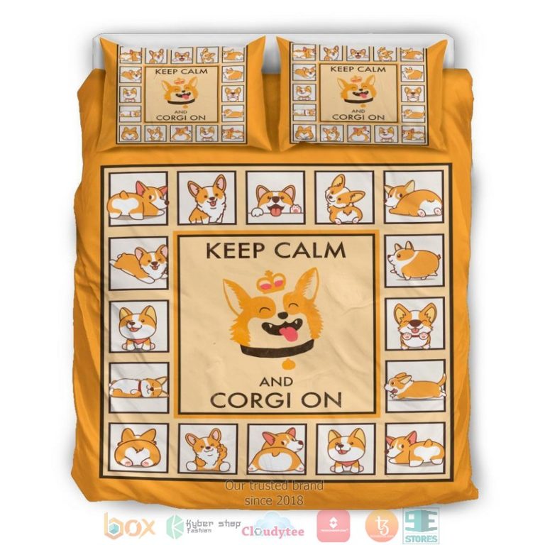 Keep Calm And Corgi On Bedding Set 1 2