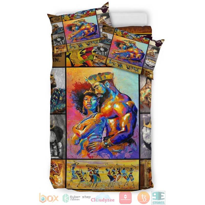 King Queen African Culture Moments Bedding Set 1