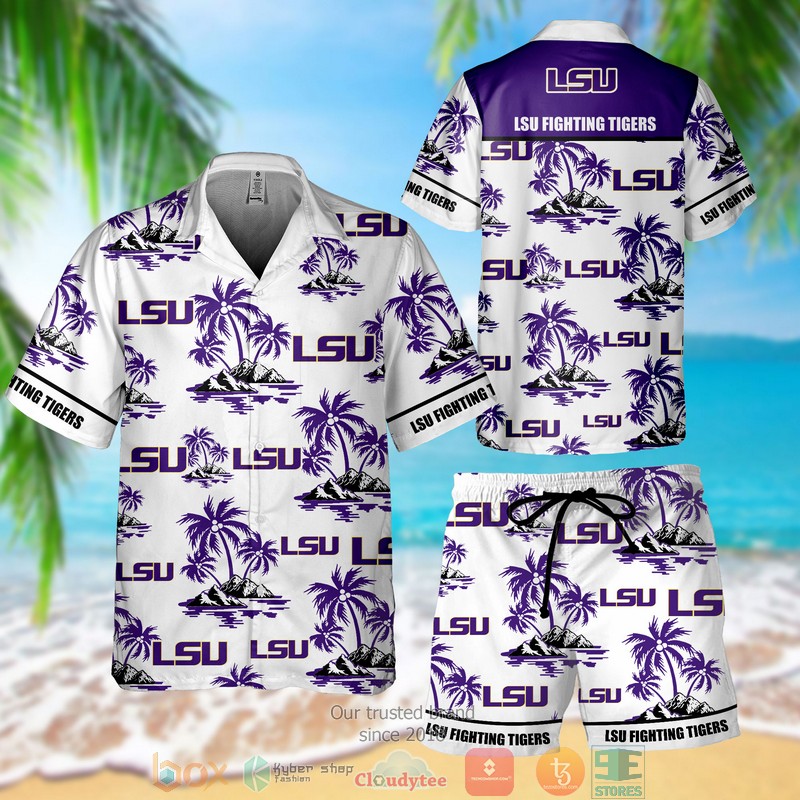 LSU Fighting Tigers Hawaiian Shirt Short