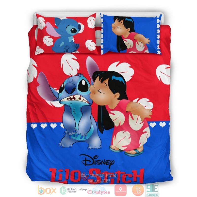 Lilo and Stitch Disney Heart Love Bedding Set