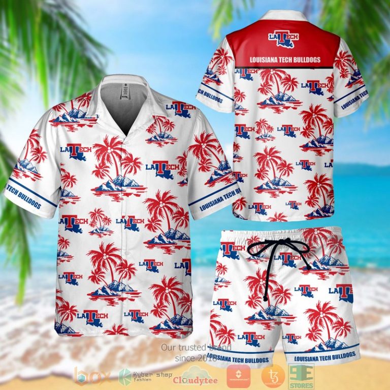 Louisiana Tech Bulldogs Hawaiian Shirt Short