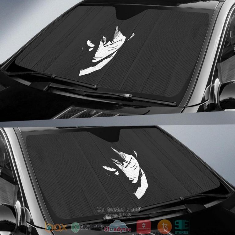 Luffy One Piece Anime Black Car Sunshade 1