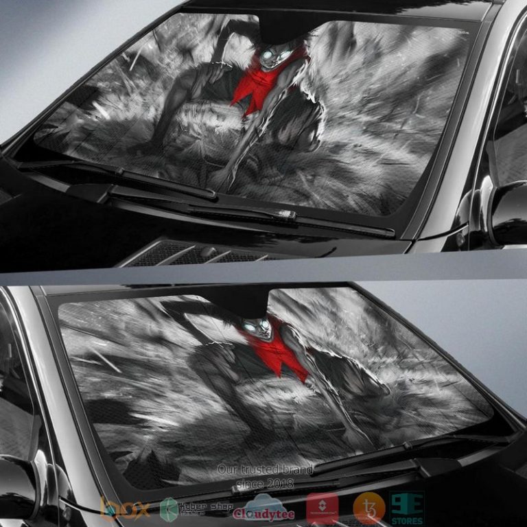 Luffy One Piece Dark Car Sunshade 1