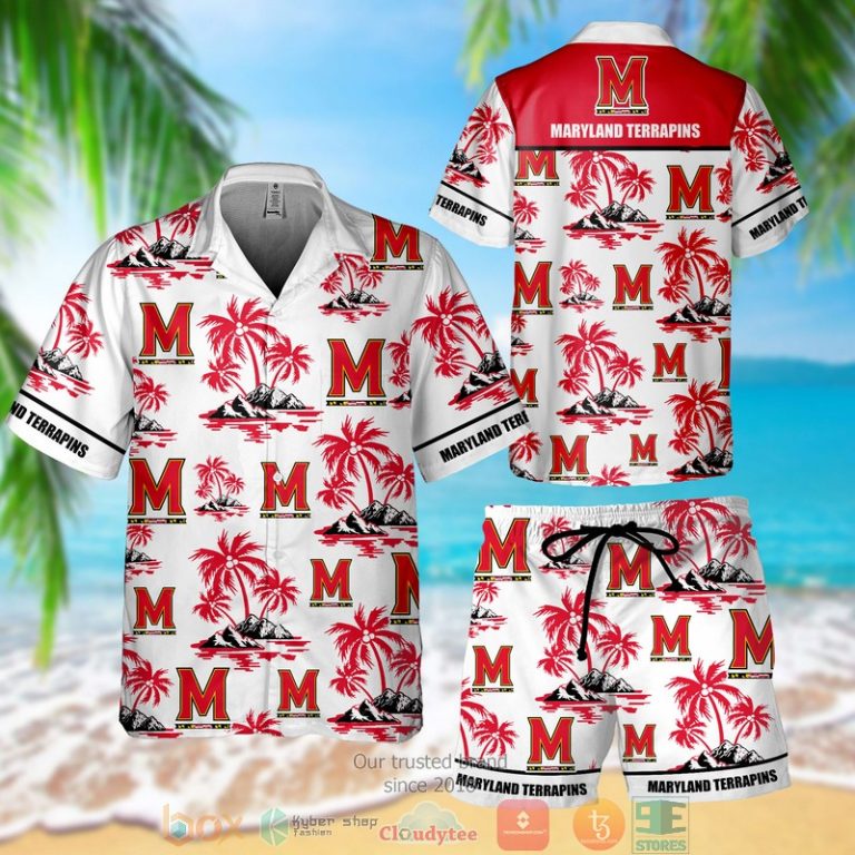 Maryland Terrapins Hawaiian Shirt Short