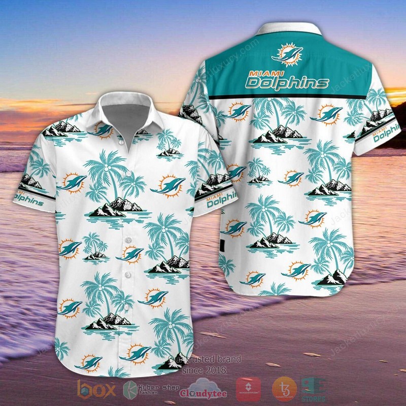 Miami Dolphins Hawaiian Shirt Shorts