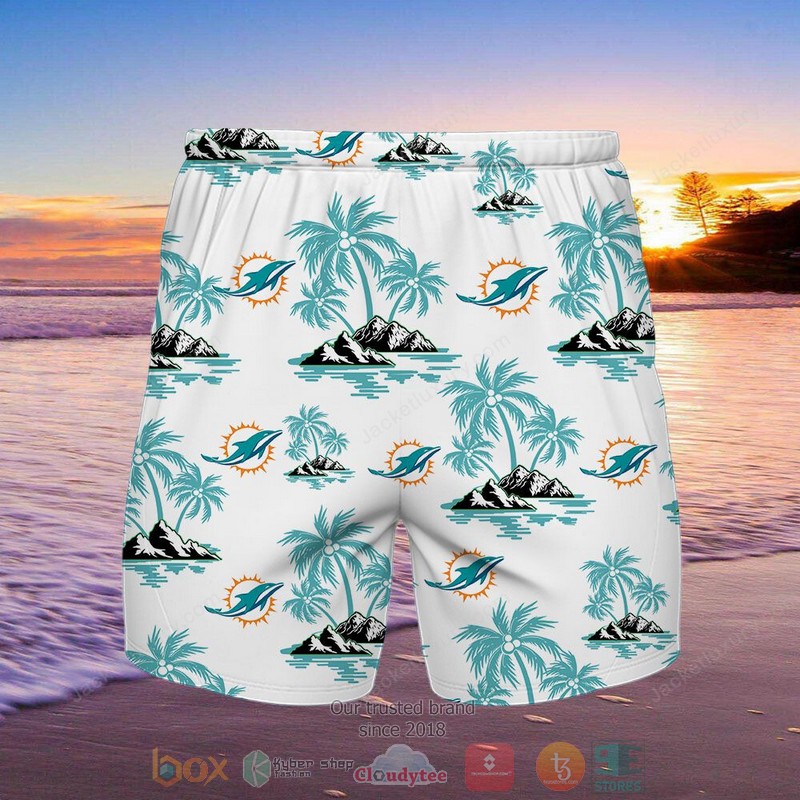 Miami Dolphins Hawaiian Shirt Shorts 1
