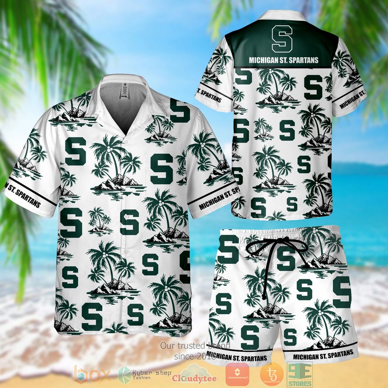 Michigan St. Spartans Hawaiian Shirt Short