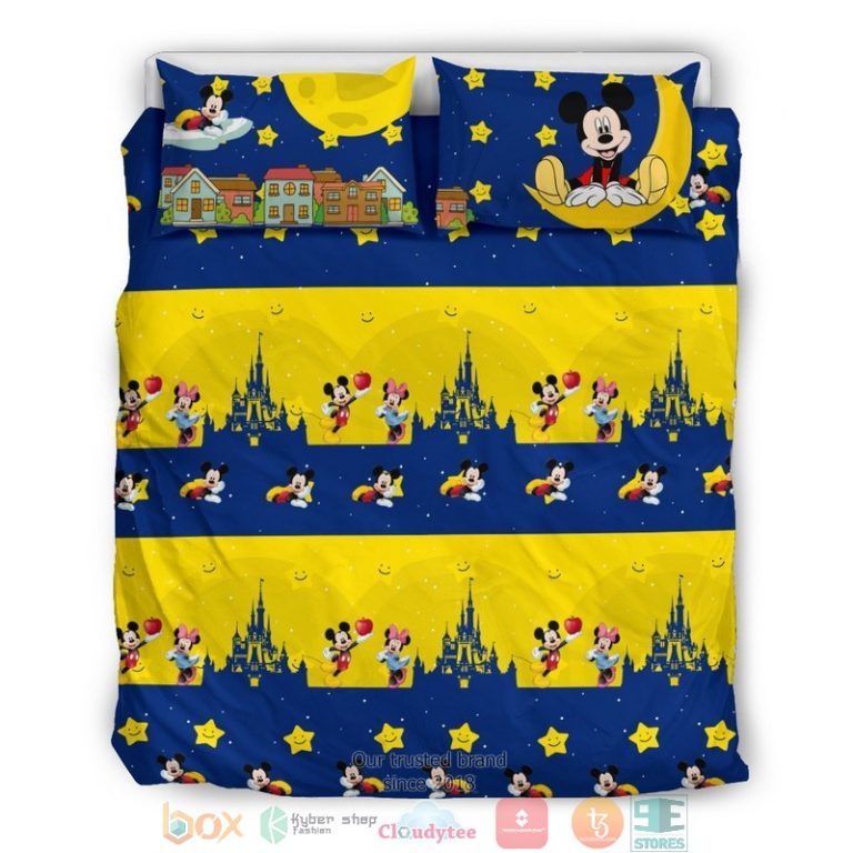 Mickey And Minnie Moon Bedding Set