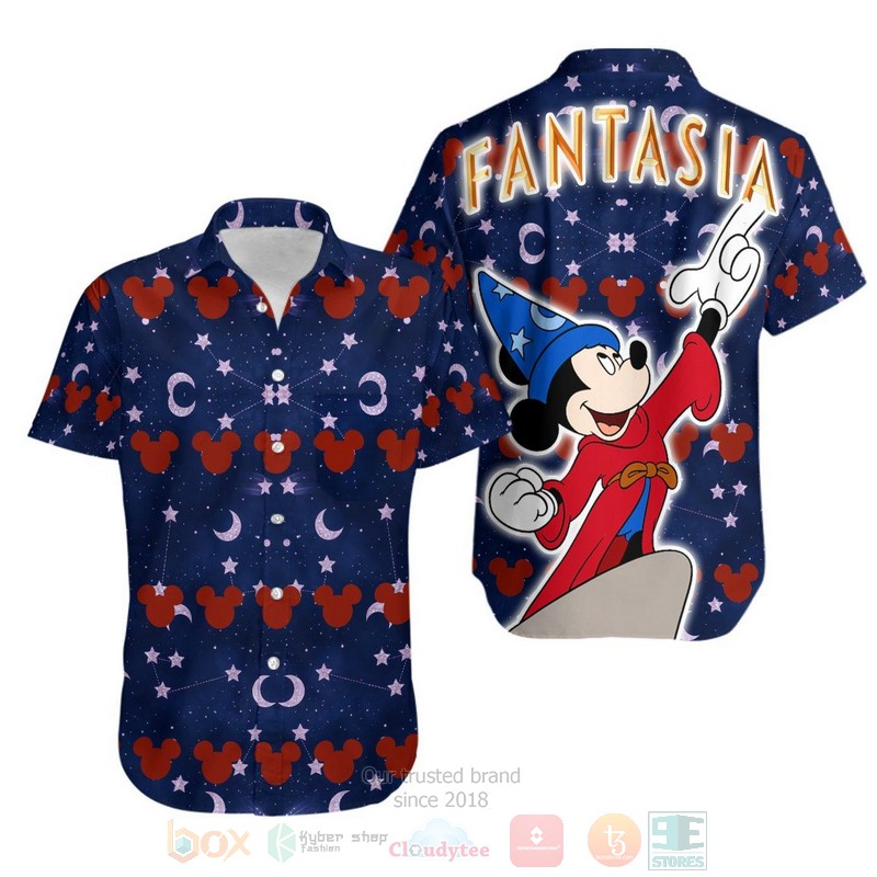 Mickey Disney Blue Hawaiian Shirt