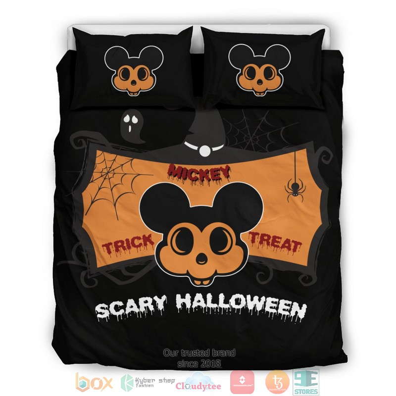 Mickey Scary Halloween Trick Treat Bedding Set