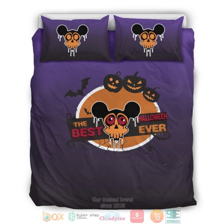 Mickey Skull Halloween Bedding Set