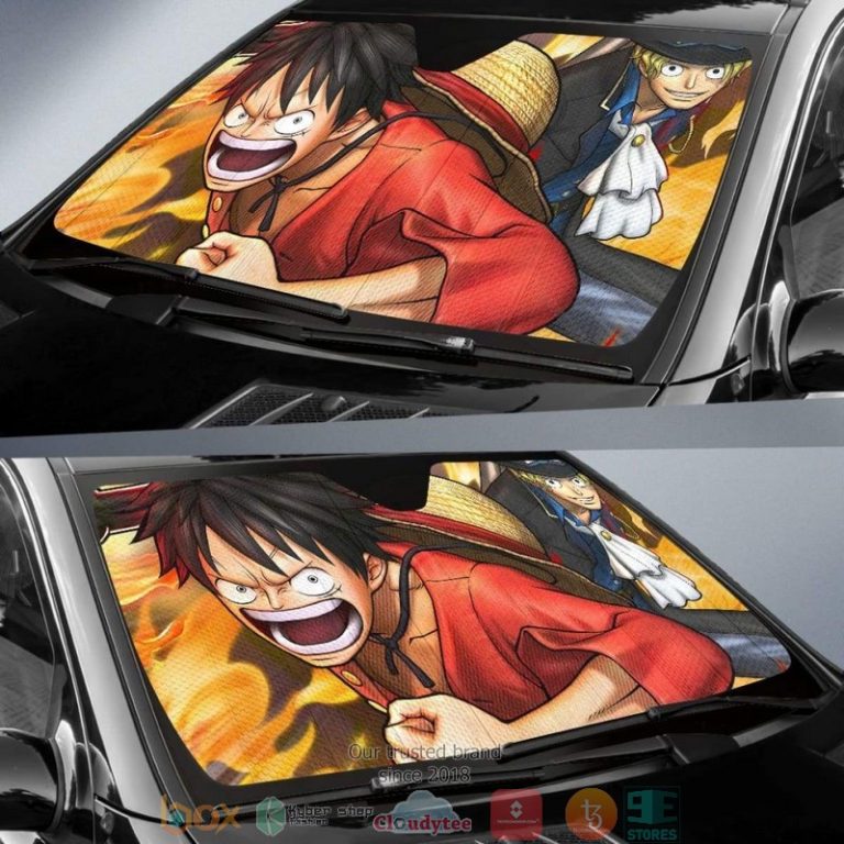 Monkey D. Luffy One Piece Anime Car Sunshade 1