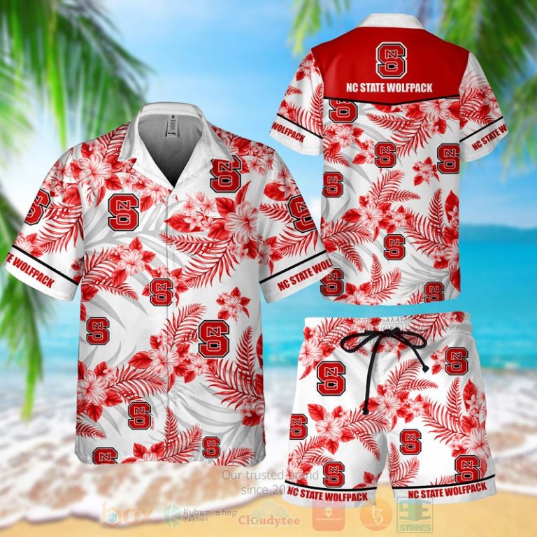 NC State Wolfpack Hawaiian Shirt Shorts