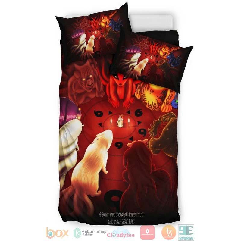 Naruto And Tailed Beasts Bedding Set 1