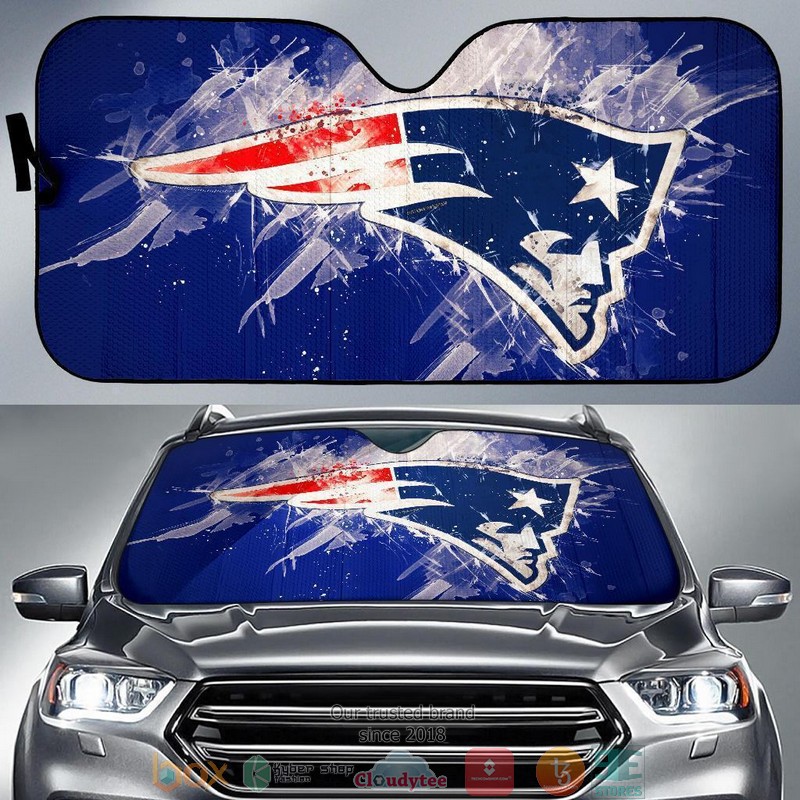 New England Patriots Car Sunshade