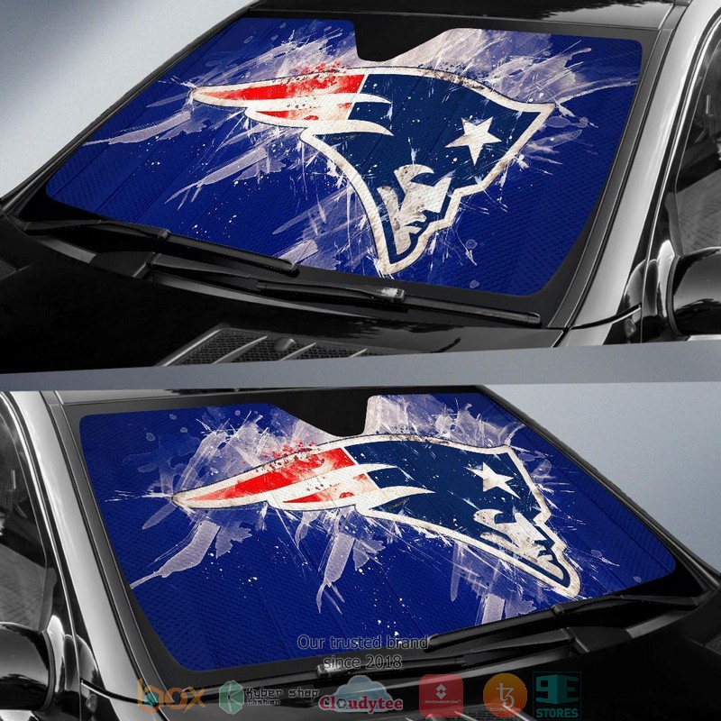 New England Patriots Car Sunshade 1