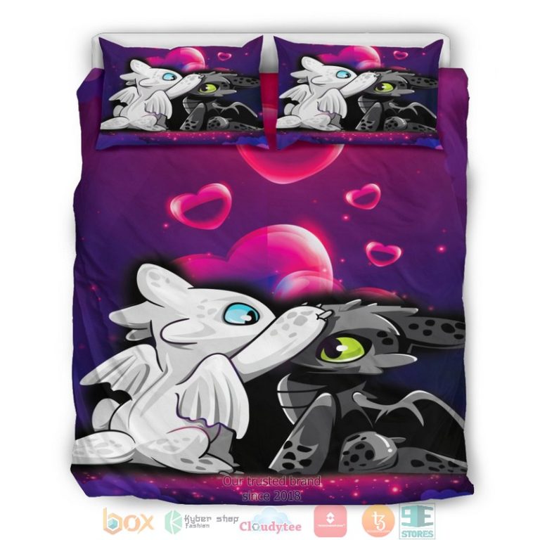 Night Fury Light Fury Love Bedding Set 1 2