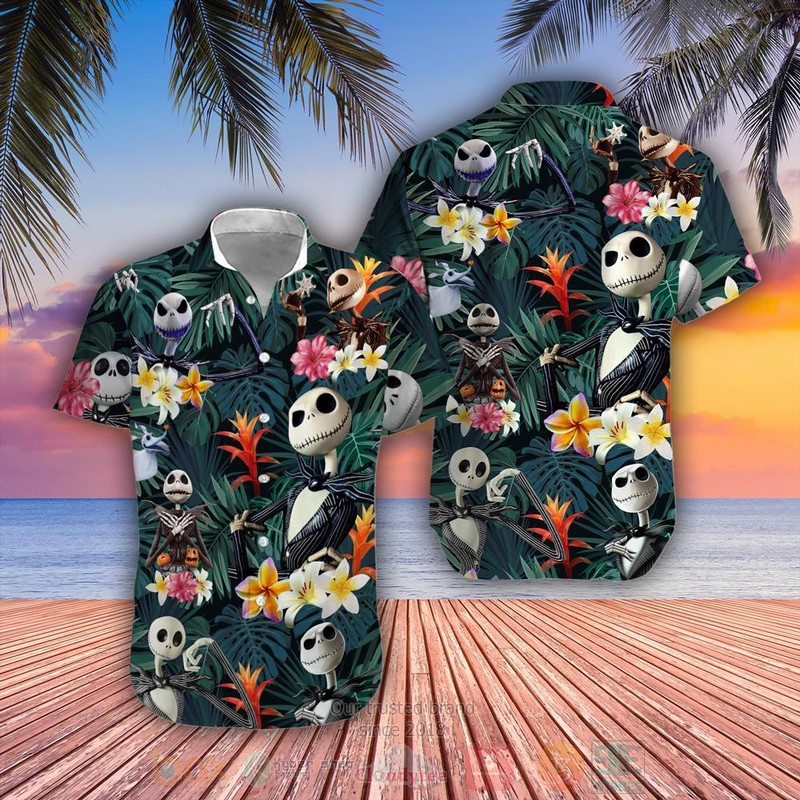 Nightmare Before Christmas Tropical Jack Skellington Hawaiian Shirt