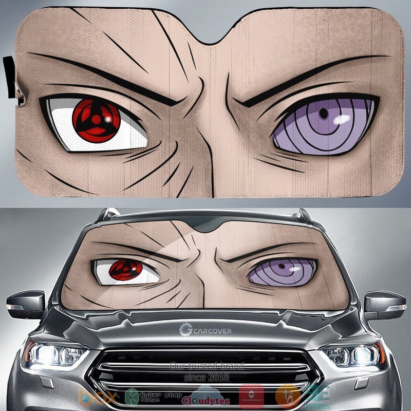 Obito Eyes Anime Eyes Windshield Naruto Car Sunshade