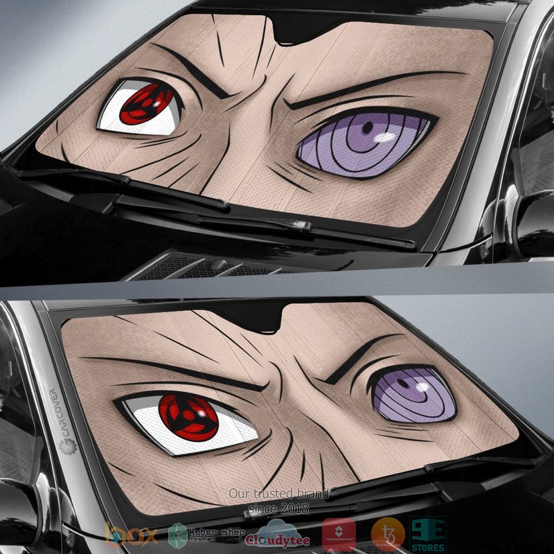 Obito Eyes Anime Eyes Windshield Naruto Car Sunshade 1