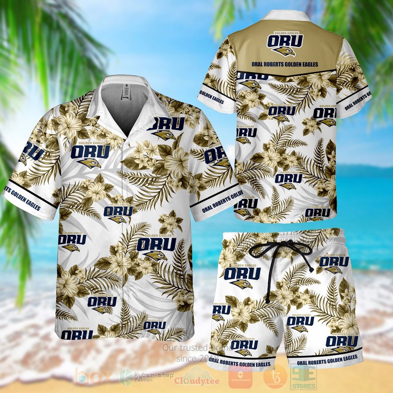 Oral Roberts Golden Eagles Hawaiian Shirt Shorts
