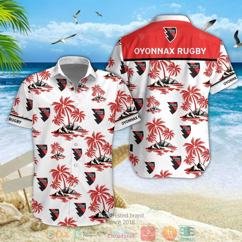 Oyonnax Rugby Hawaiian shirt short