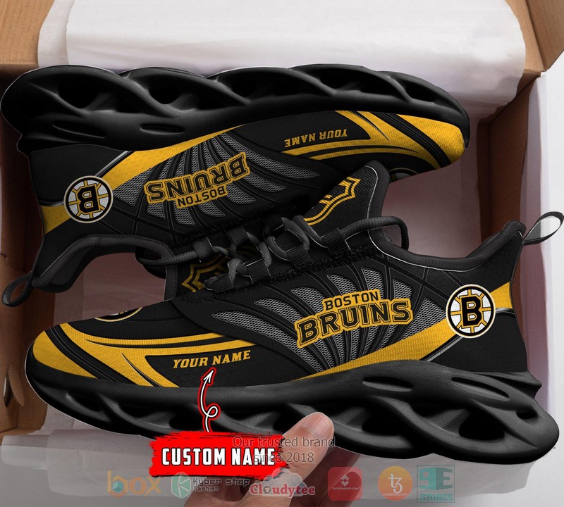 Personalized Boston Bruins custom max soul shoes 1