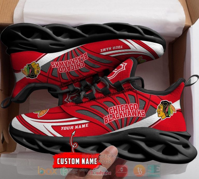 Personalized Chicago Blackhawks custom max soul shoes 1