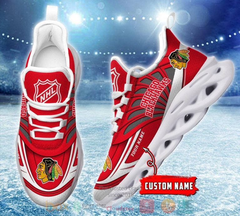 Personalized Chicago Blackhawks custom max soul shoes 1 2