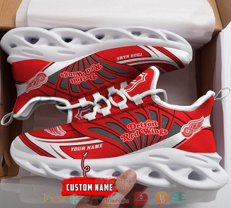 Personalized Detroit Red Wings custom max soul shoes