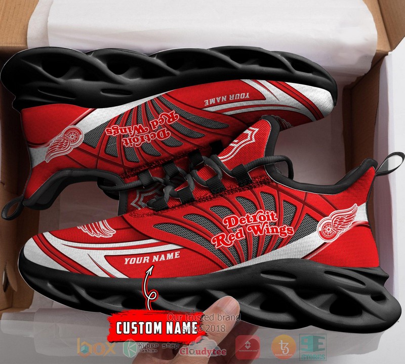 Personalized Detroit Red Wings custom max soul shoes 1