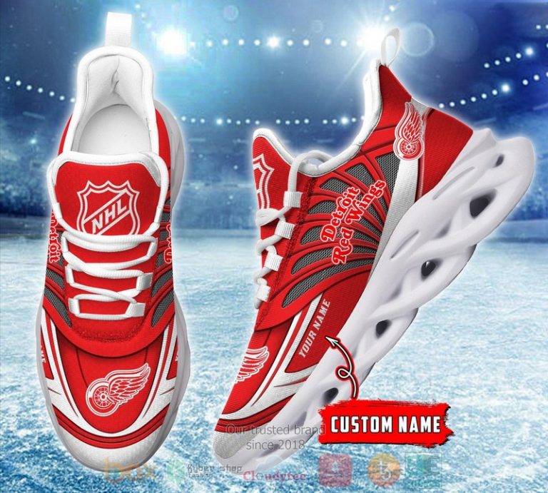 Personalized Detroit Red Wings custom max soul shoes 1 2