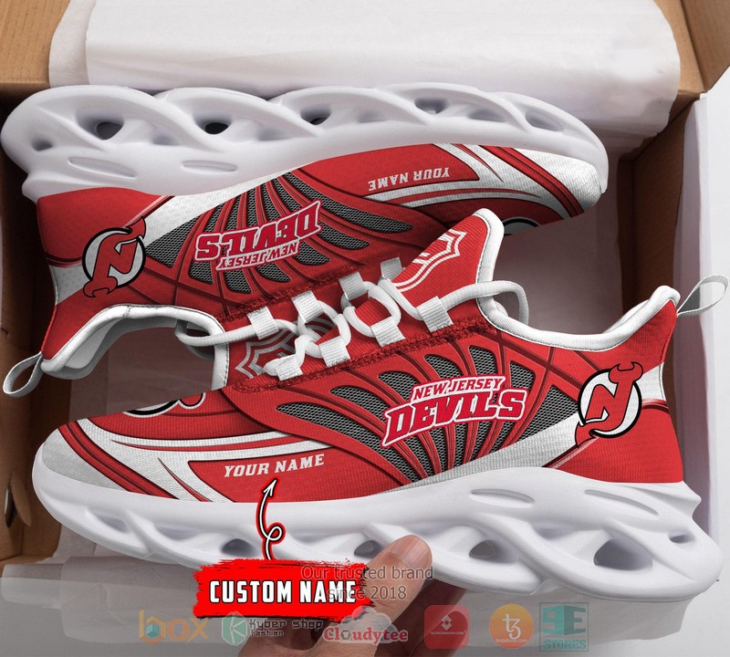 Personalized New Jersey Devils custom max soul shoes