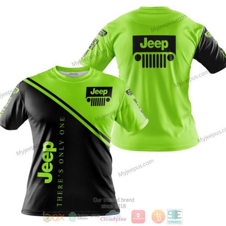 Personalized Theres Only One Jeep Green Custom 3D Shirt Hoodie 1 2