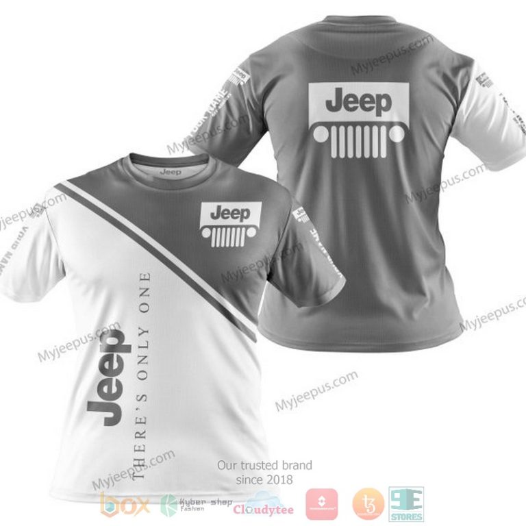 Personalized Theres Only One Jeep Grey White Custom 3D Shirt Hoodie 1 2