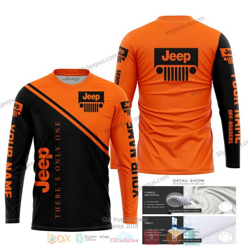 Personalized Theres Only One Jeep Orange Custom 3D Shirt Hoodie 1