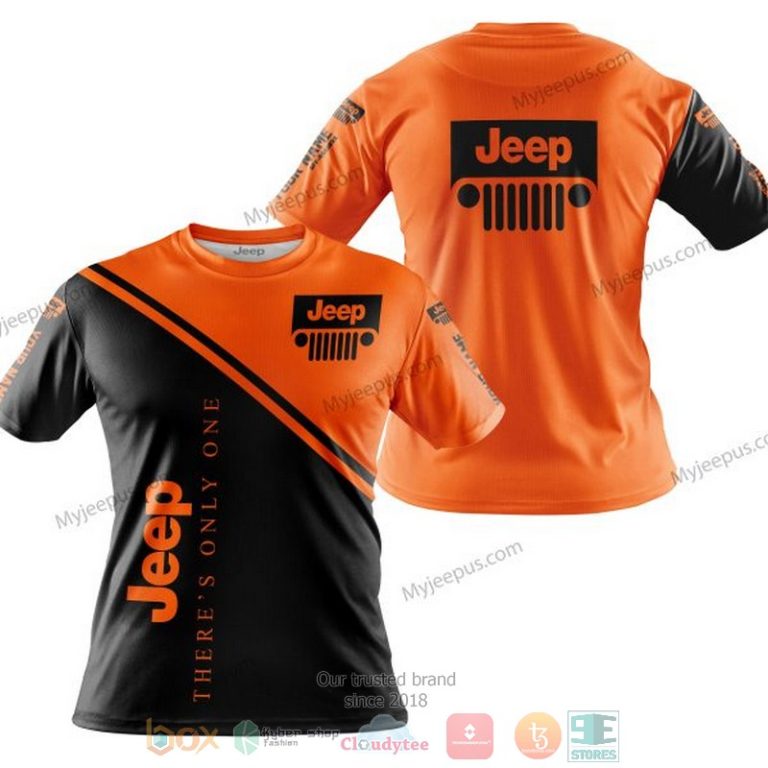 Personalized Theres Only One Jeep Orange Custom 3D Shirt Hoodie 1 2